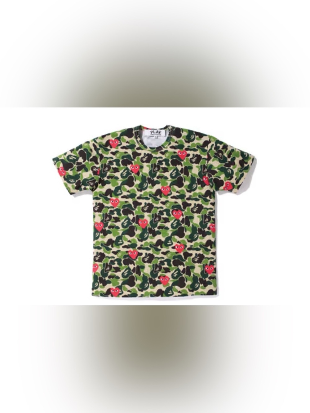 PLAY COMMES des GARÇONS x A Bathing Ape Capsule Collection Camo Tee Size L
